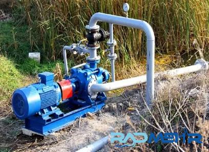 large irrigation pump with complete explanations and familiarization